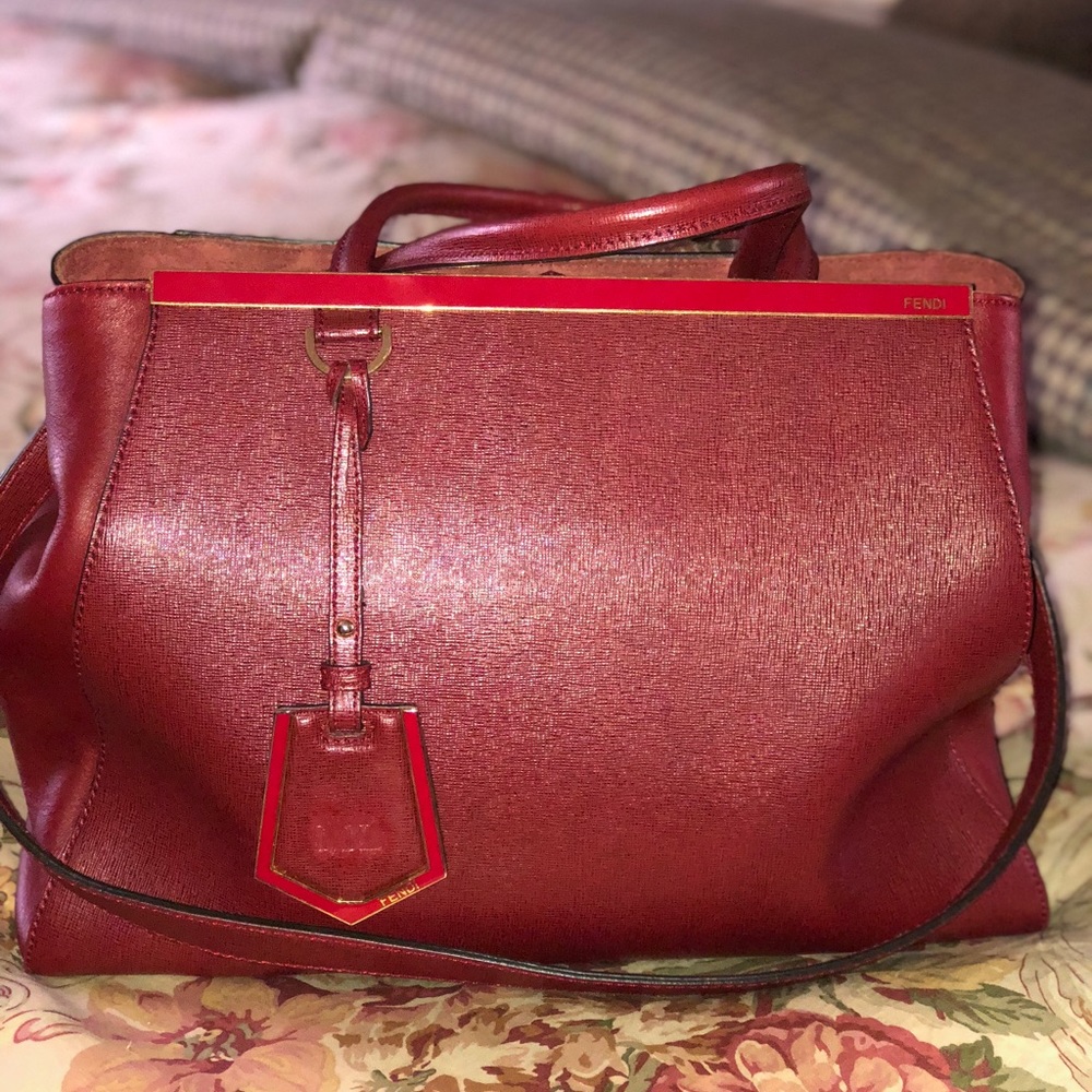 AUTHENTIC PREOWNED FENDI MED 2JOURS ELITE SHOPPER